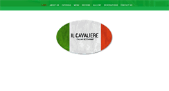 Desktop Screenshot of ilcavaliere.co.uk